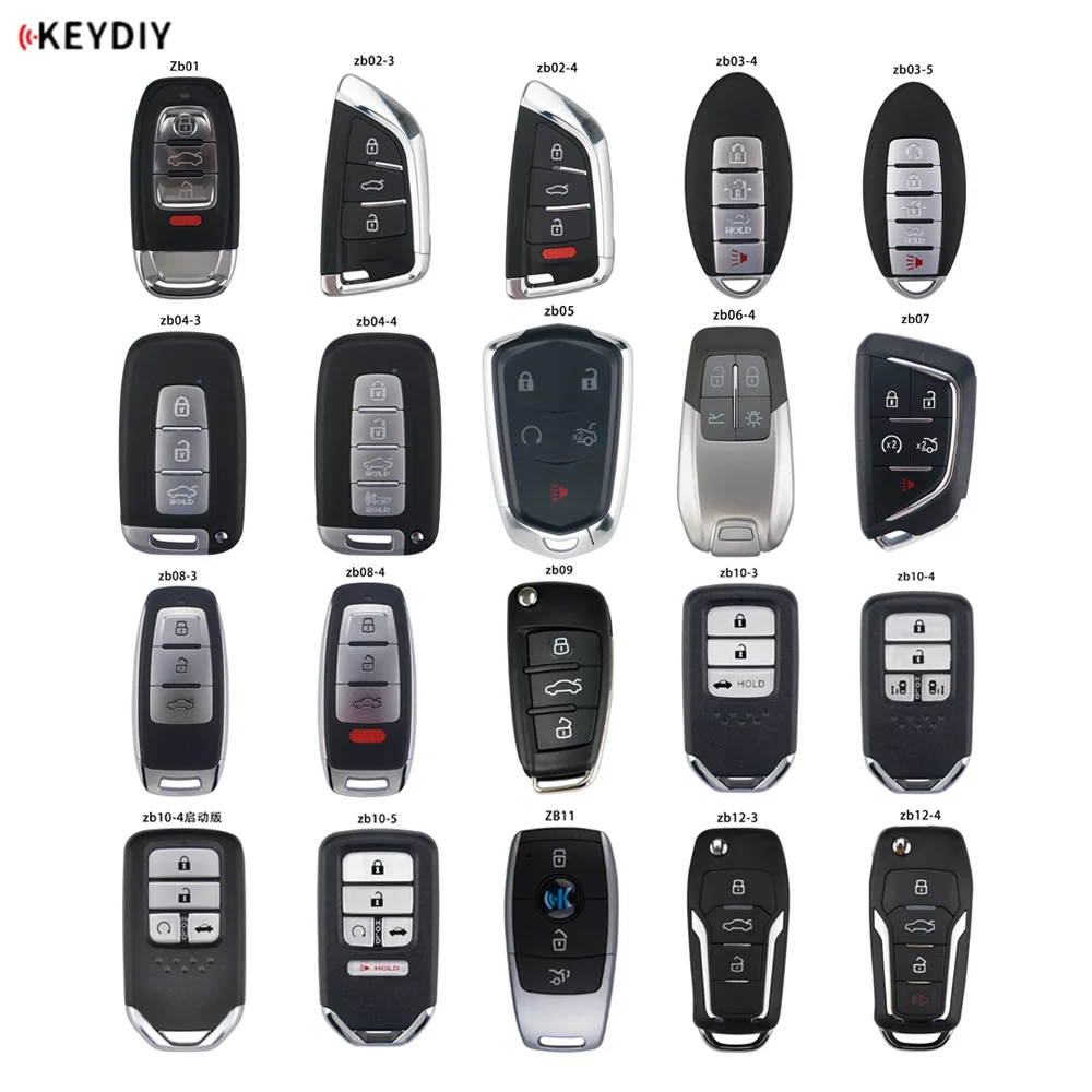 Original KEYDIY KD Smart Key ZB Series Remotes Multiple Models ZB01 ZB02 ZB03 ZB04 ZB05 ZB06 ZB10 ZB26 ZB28 for KD-X2 Programmer |