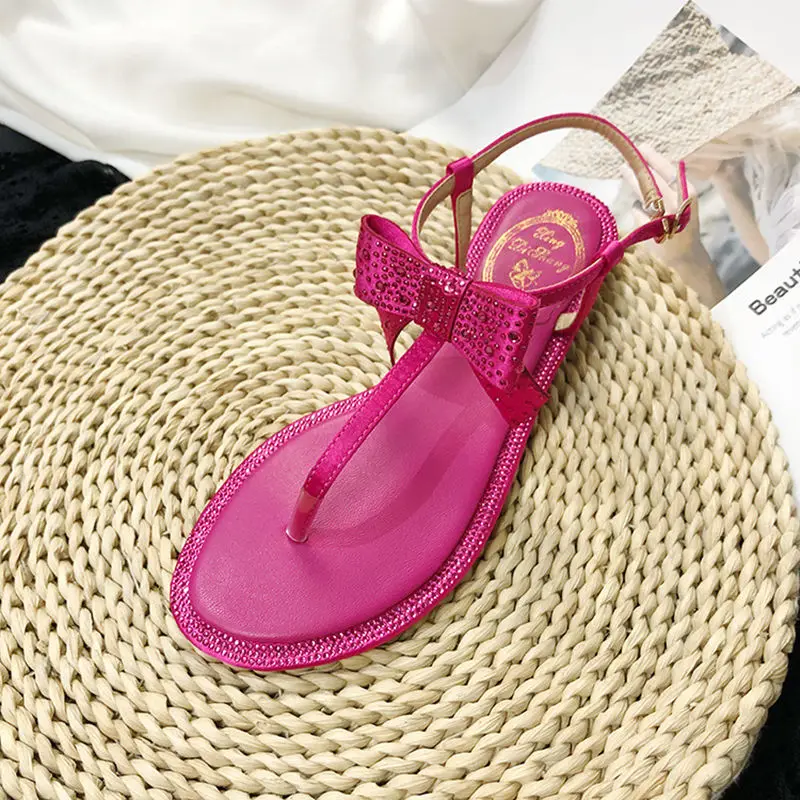 Женские летние дышащие босоножки с бантом удобные повседневные для покупок 2020 |