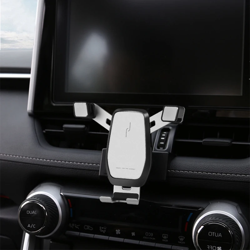 gravity car phone holder dedicated air vent mount clip clamp mobile phone holder for toyota rav4 accessories 2019 2020 free global shipping