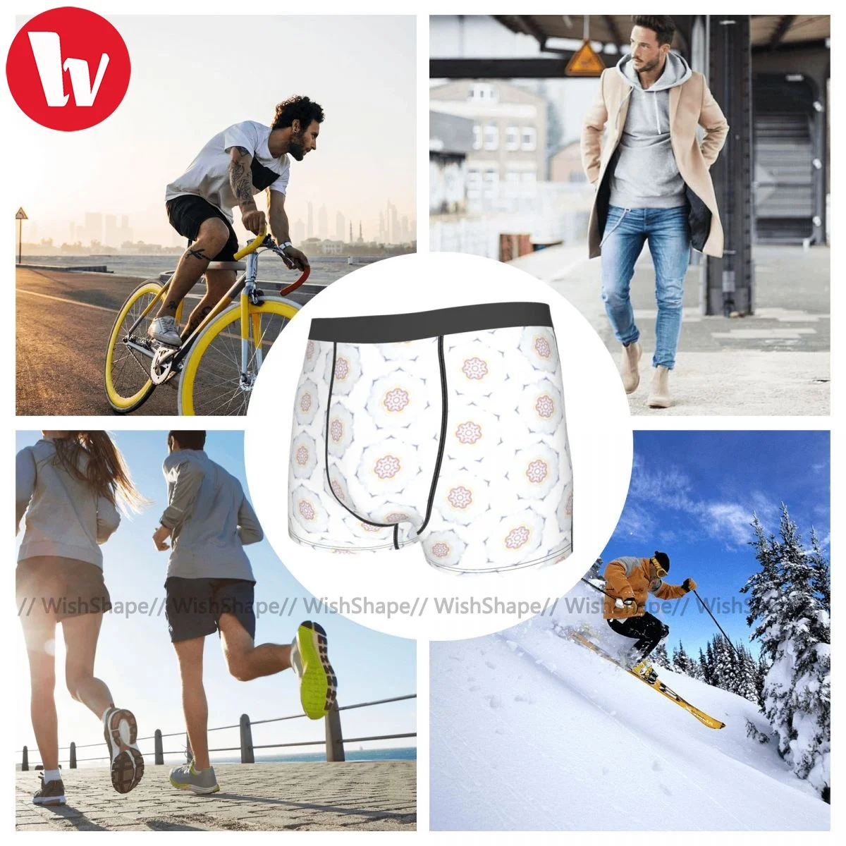 

Metatrons Underwear Custom Polyester Sublimation Trunk Hot Male Funny Boxer Brief