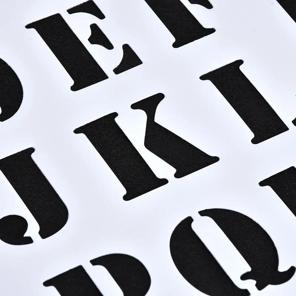 

Painting Scrapbooking Letter Alphabet Number Layering Stencils Paper Cards