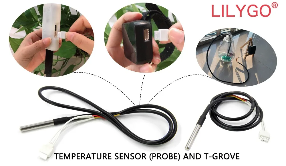 LILYGO®TTGO T-Higrow ESP32 WiFi и Bluetooth Батарея и DHT12 температура почвы и влажность фотометрический электролитический датчик