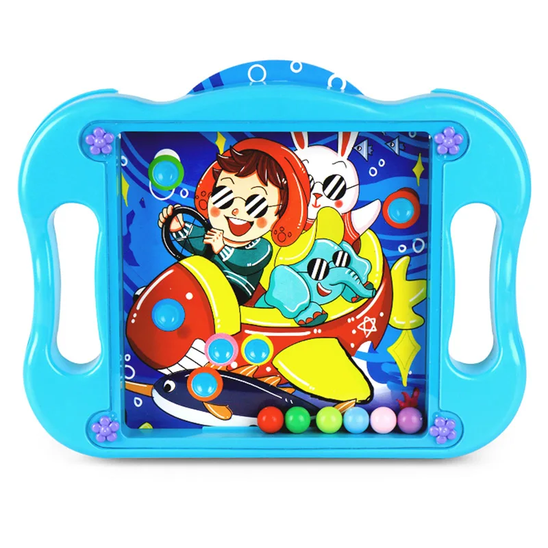 

Ball Balance Puzzle Game Labyrinth Board Toys Puzzle Ball Brain Teasers with 10 Game Scenes Cards YH-17