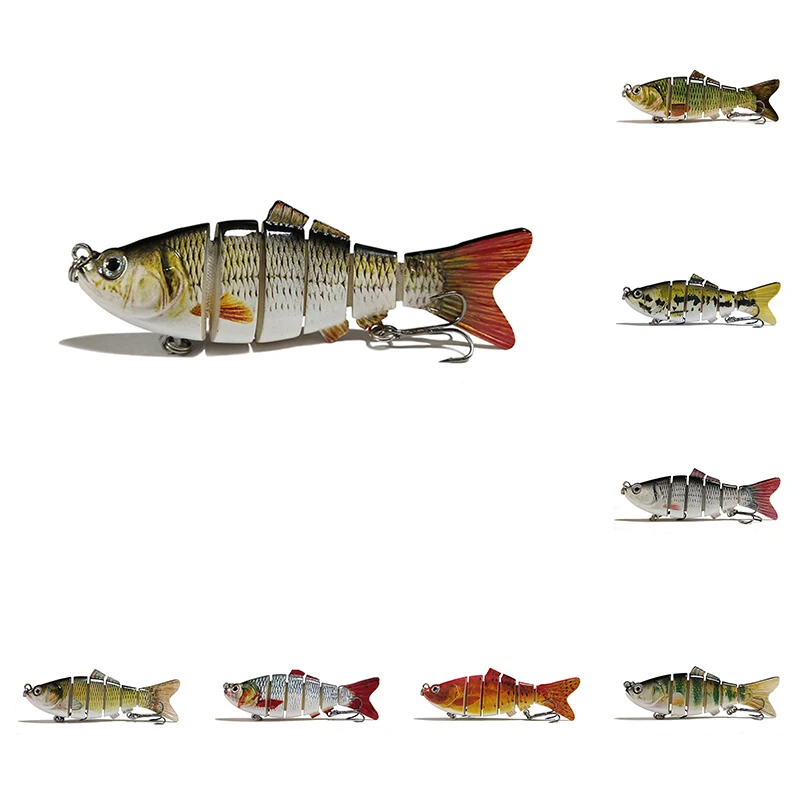 

Fishing Lures for Bass Trout Segmented Multi Jointed Swimbaits Slow Sinking Swimming Lures Freshwater Saltwater