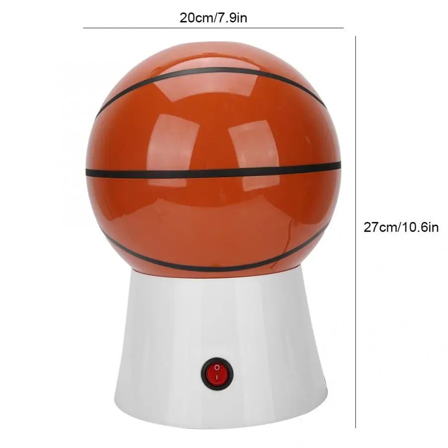 

1200W Oil-Free Popcorn Maker Mini Household Hot Air Electric Corn Popper Machine Cute Shape EU Plug For Home Kitchen