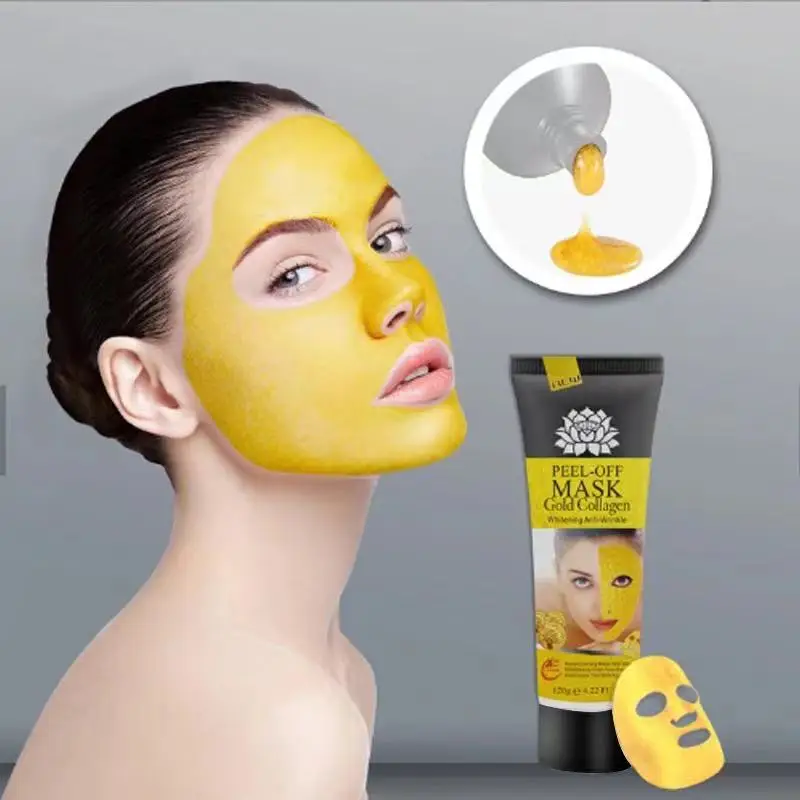 

ZANABILI 24K GOLD Active Face Mask Brightening Luxury Spa Anti Aging Wrinkle Gold Mask Powder Treatment Facial Mask 120G