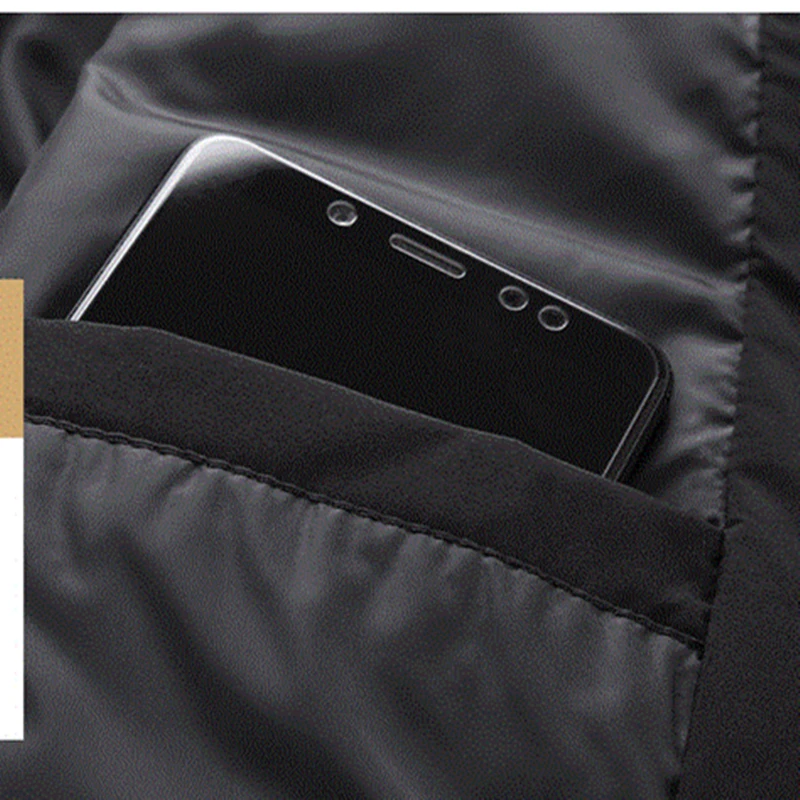 

Duck Down White Coats For Men Stand Collar Warm Snow Outwear Pockets 2020 Winter Mens Down Jackets Plus Size XXXL 4XL