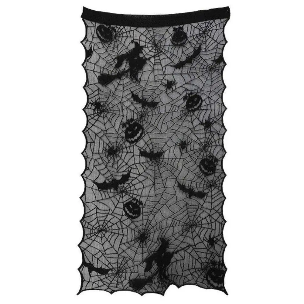 Страшное имитирование паутины кружева двери окна занавес для украшение на