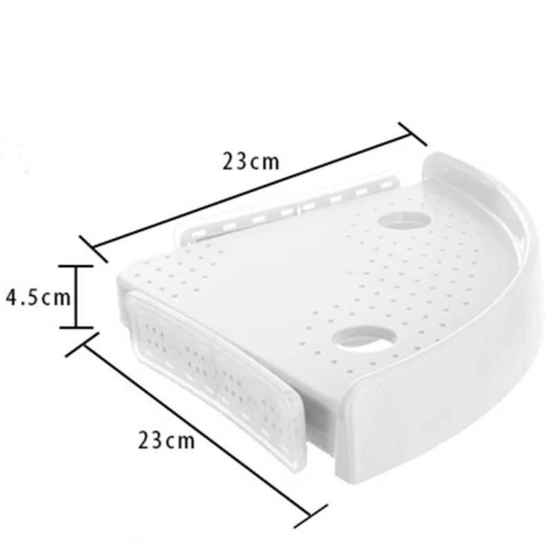 

Zhangji Bathroom Shelf Qrganizer Snap Up Shelf Corner Shelf Caddy Bathroom Plastic Corner Shelf Shower Storage Wall Holder
