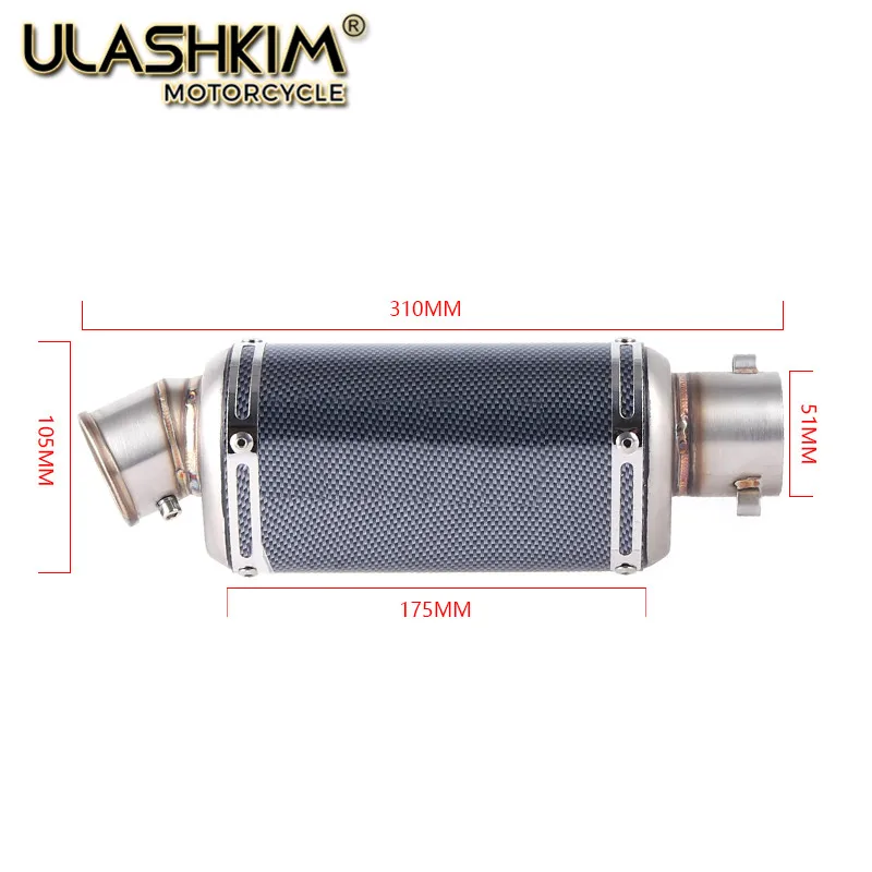 

MOTORCYCLE EXHAUST MUFFLER FULL SYSTEM SLIP ON FOR YAMAHA XSR700 2016-2020 MT07 FZ07 FZ-07 MT-07 Tracer 2014 TO 2020 Exhaust