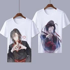 Аниме Забавные футболки Mo dao zu shi Looney tunes Camisa Miss Couple одежда футболки милые графические Забавные футболки рубашки