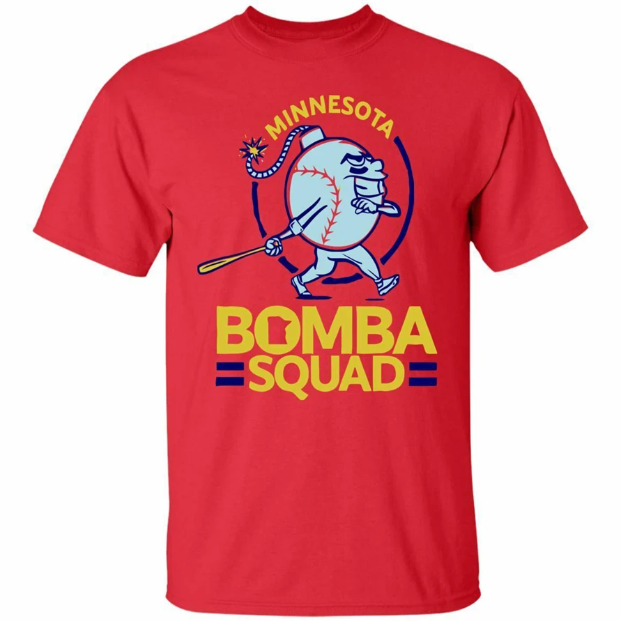 Миннесота бомба футболка &quotSquad&quot Bomba Squad Twins Красная Размер S 3Xl уличная одежда