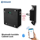 Умный шкафчик с Bluetooth, замок для шкафа с поддержкой приложенияRFID-карты, разблокировка без сверления, БЕСКЛЮЧЕВОЙ Невидимый замок для безопасности детей