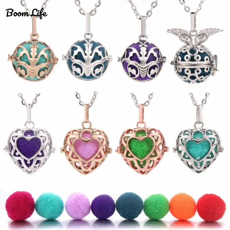 Новое Ювелирное Украшение для ароматерапии ожерелье в виде сердца бабочки