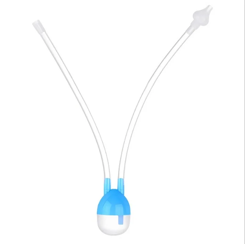 Aspirador Nasal para beb&eacute; reci&eacute;n nacido, tipo de succi&oacute;n, limpiador de absorci&oacute;n Nasal para ni&ntilde;o, tubo de succi&oacute;n Booger de silicona antireflujo-5