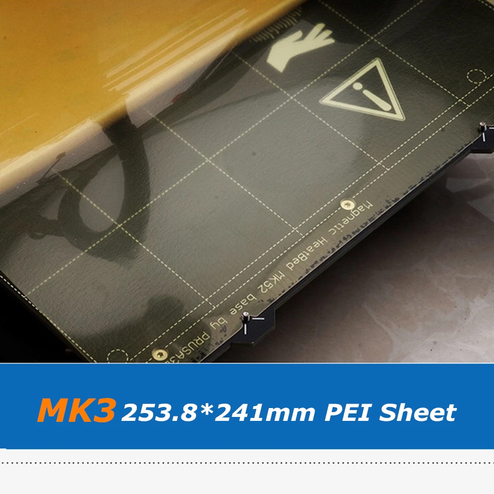 Лист-наклейка MK3 для 3D-принтера Reprap Prusa i3 Mk3 Mk2.5 MK52 253 8*241 мм 2 шт. | Компьютеры и офис