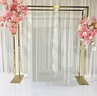 metal frame wedding background copper wedding arch
