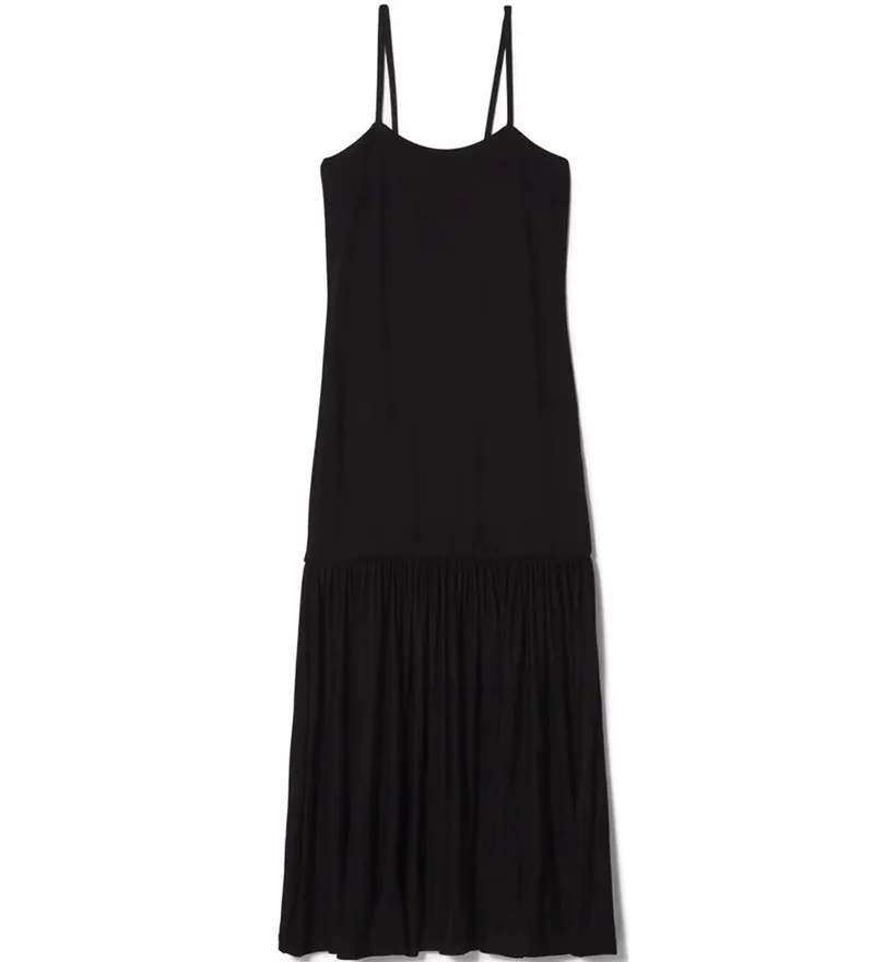 

Women Dress 2019 New Casual Women's Suspender Midi Dress