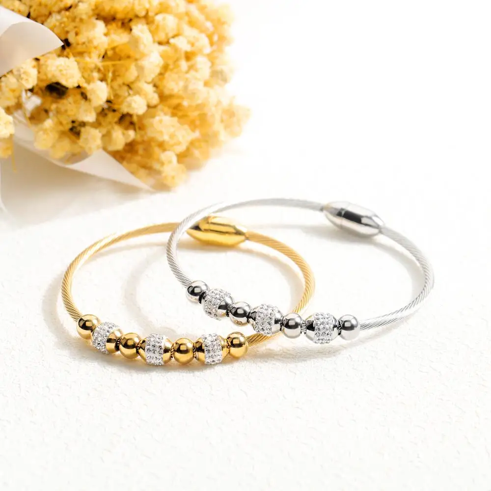 EyeYoYo Bracelet Multi Twisted Cable Wire Bangle Fashion Cute Bangles Unique Designer Brand Christmas Cuff Bracelets | Украшения и