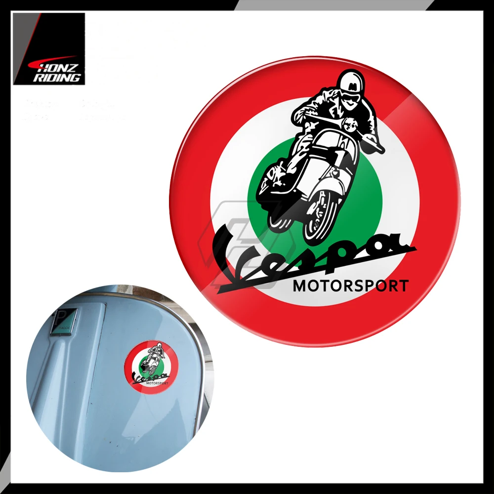 

For Piaggio Vespa Sprint GTS GTV LX PX GS 3D Motorcycle Decal Italy Flag Sticker