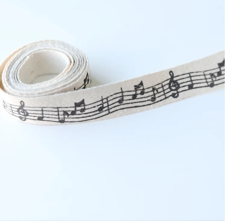 Хлопковая кружевная отделка в виде музыкальной ноты черного и зеленого цвета 2