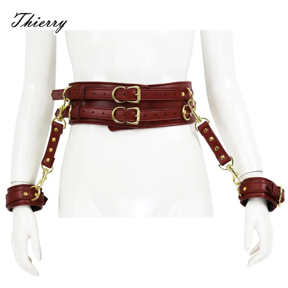 Тьерри ручные удерживающие и поясной ремень Фетиш раб бондаж секс игрушки