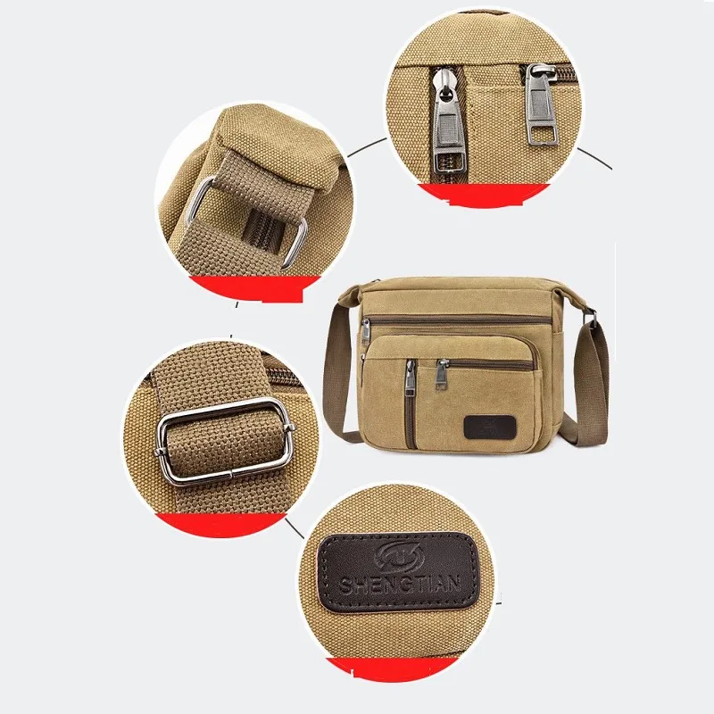 BY_00012 Men's Crossbody Bag Casual Tote Travel Men Canvas Shoulder Bags Luxury Messenger Bags Fashion High Quality Handbag
