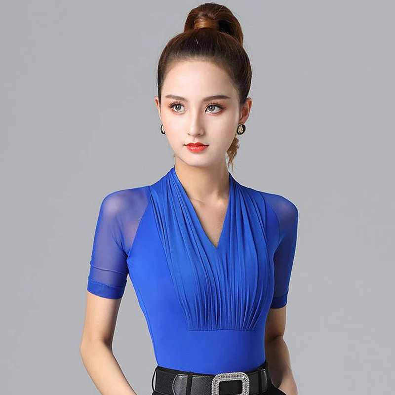 Женские костюмы для латиноамериканских танцев Новые однотонные тонкие