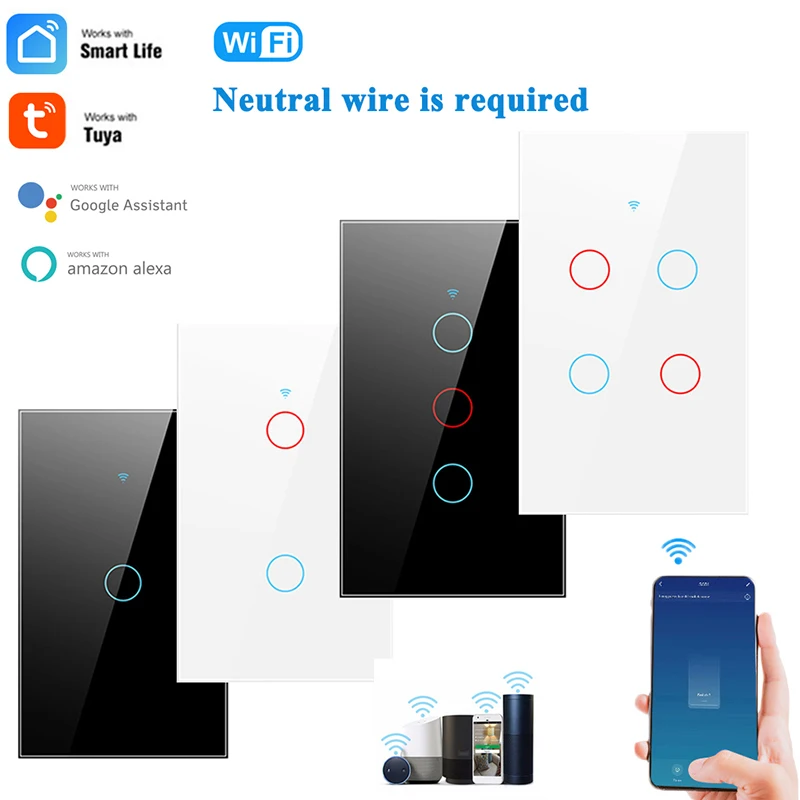 

Умный светильник ель света Tuya с Wi-Fi и сенсорной панелью