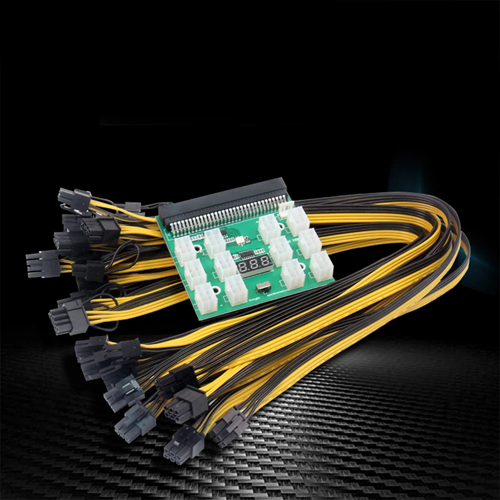 Conversion +12pcs 6Pin to 8Pin 18AWG Power Cable Module Breakout Board for HP 750W 1200W PSU Server BTC  Компьютеры и