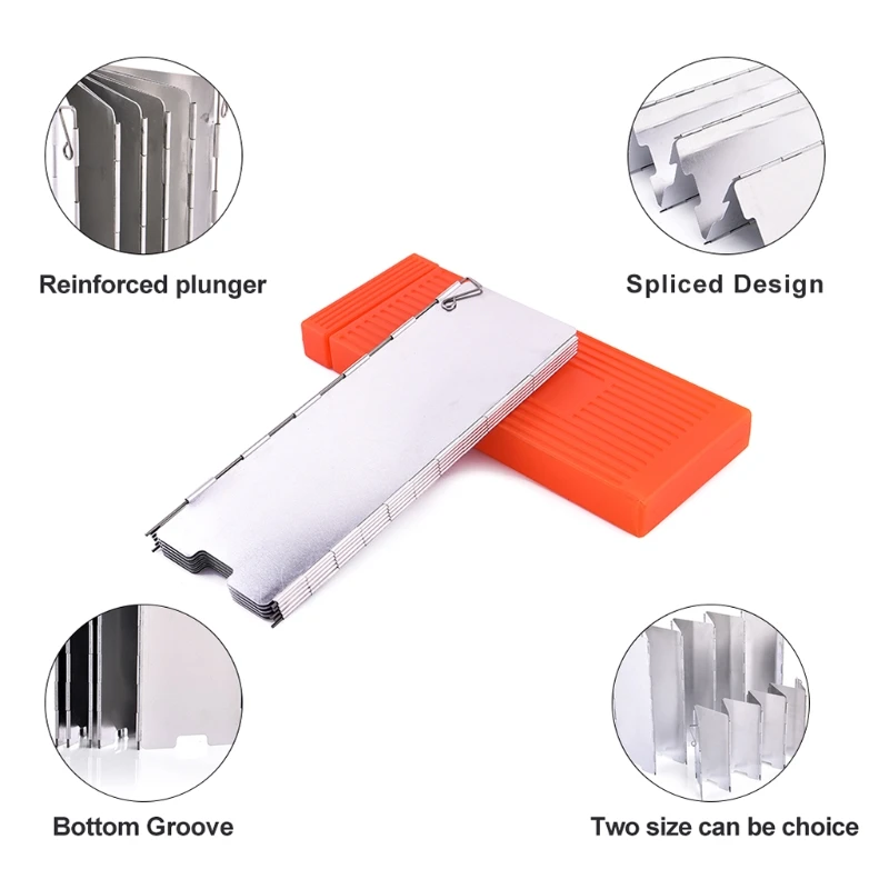

Folding Stove Windscreen 10 Panels Wind Shield Aluminium Alloy Windshield Camp Stove Wind Screen for Stove in Camping