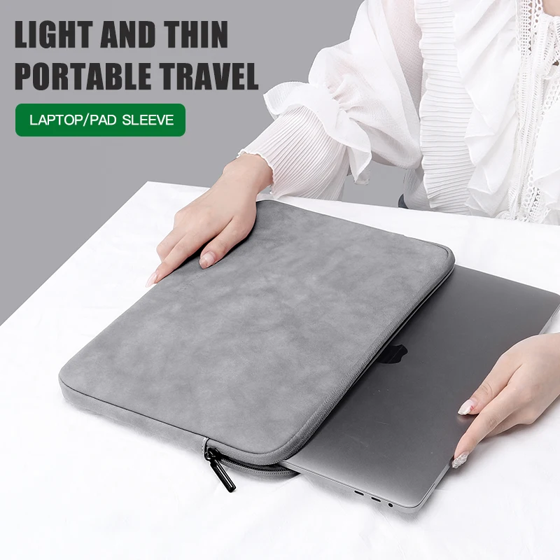 

Laptop Sleeve Case 13 14 15.4 15.6 Inch For HP Notebook bag Carrying Bag Macbook Air Pro 13.3 Shockproof Case for Men Women