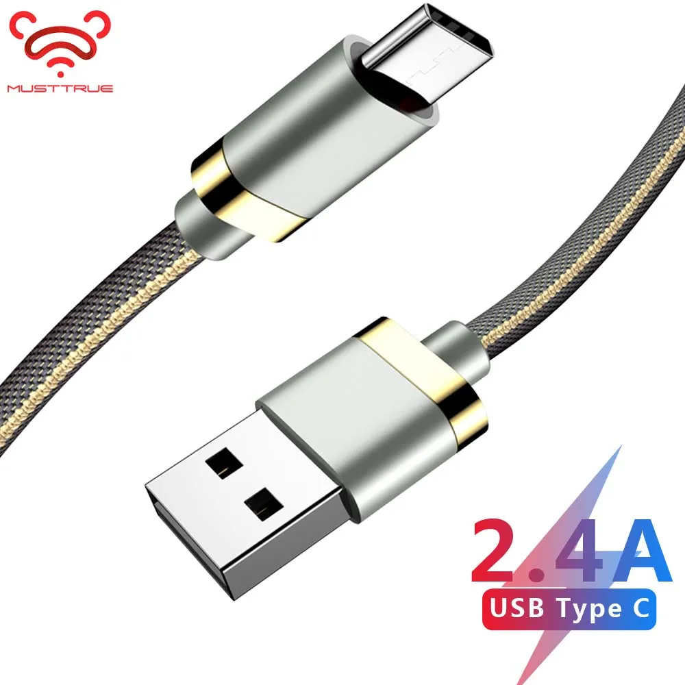 AFY 2.4A usb type C кабель 1 м 4 цвета быстрое зарядное устройство провод для samsung s9 s8 HUAWEI P9
