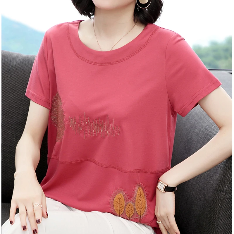 

Blusas Mujer De Moda 2019 Summer Casual Embroidery Blouse Women Tops Short Sleeve Loose Shirt Plus size Clothing Chemise Femme