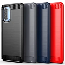 For Cover Xiaomi Poco F3 Case Poco F3 Shockproof Bumper Soft TPU Silicone Brushed Smooth Phone Back Cover Poco F3 F2 Pro Case
