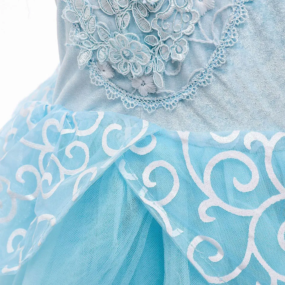 

Girl Dresses Fluffy Children Layered Wedding Gown Kids Cinderella Halloween Party Princess Costume Girl Christmas Outfit Clothes