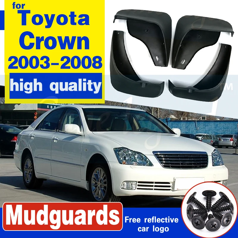 

4 шт., Автомобильные Брызговики для Toyota Crown S180 2003 ~ 2008, брызговики для крыльев, брызговики, аксессуары для брызговиков 2004 2005 2006 2007