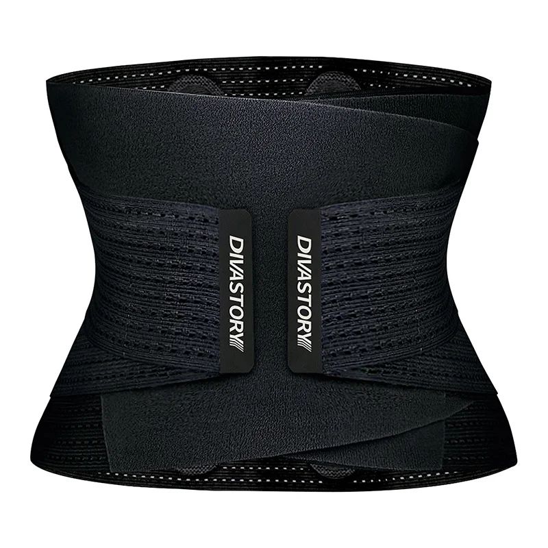 

Burvogue Neoprene Sweat Waist Trainer Fitness Belt Thermo Body Shaper Trimmer Corset Waist Cincher Wrap Workout Slim Shapewear