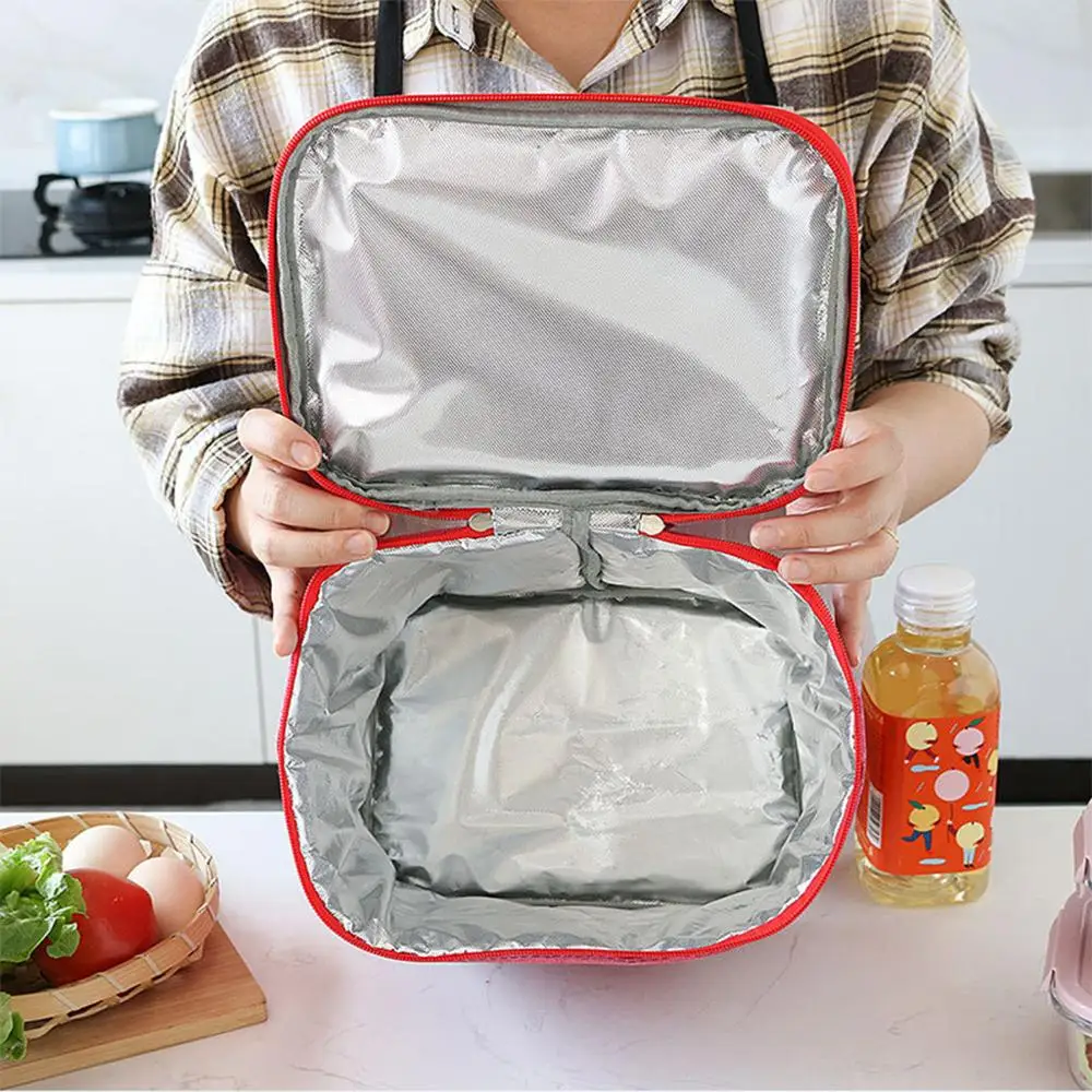 Fashion eco friendly Portable Insulated Canvas lunch Bag reusable Thermal Food Picnic Lunch Bags Unsexi Box Tote CD | Дом и сад