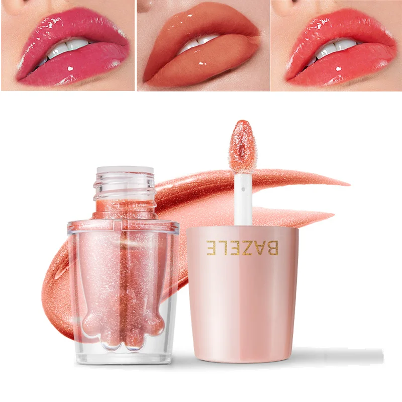 

Mirror Water Lip Gloss Cute Cat Paw Bright Lip Glaze Lasting Shine Lip Gloss Moisturizing Liquid Lipstick Make Up 14 Colors