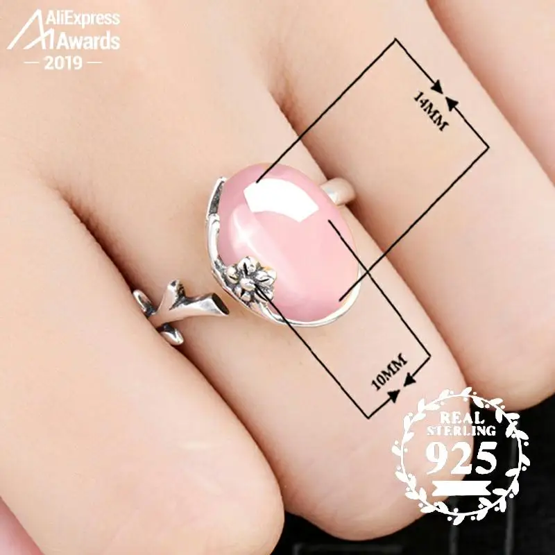 Серебряные кольца с рубинами в австралийском стиле 10*14 мм 6 18 распродажа