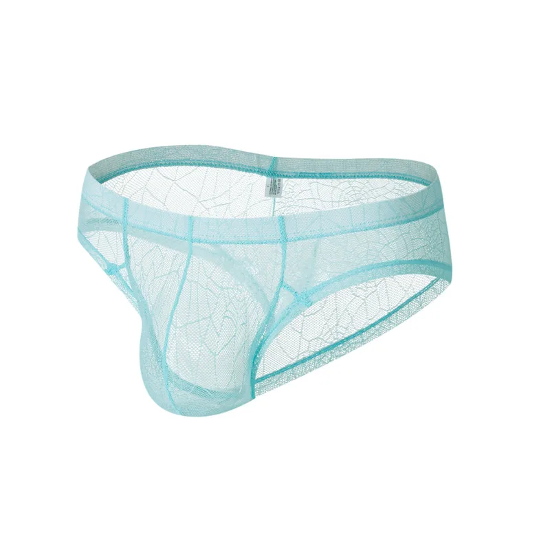 Men's Briefs Mesh Underwear Soft Breathable Brief Sexy Underwear Men's Hot Hips Up Transparent Jockstrap Low Waist Underpants