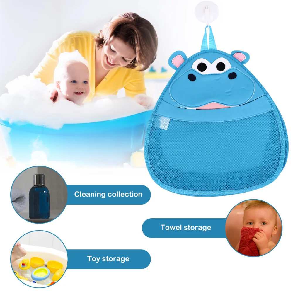 

1Pc Lovely Cartoon Bath Storage Pouch Kids Bath Holder with Hook