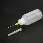 Лучшая цена 50 мл пустые жидкости для электронных сигарет Пластик паять флюсовую бутылка алкоголя для топливный насос дозатор канифоль припой флюсовая паста