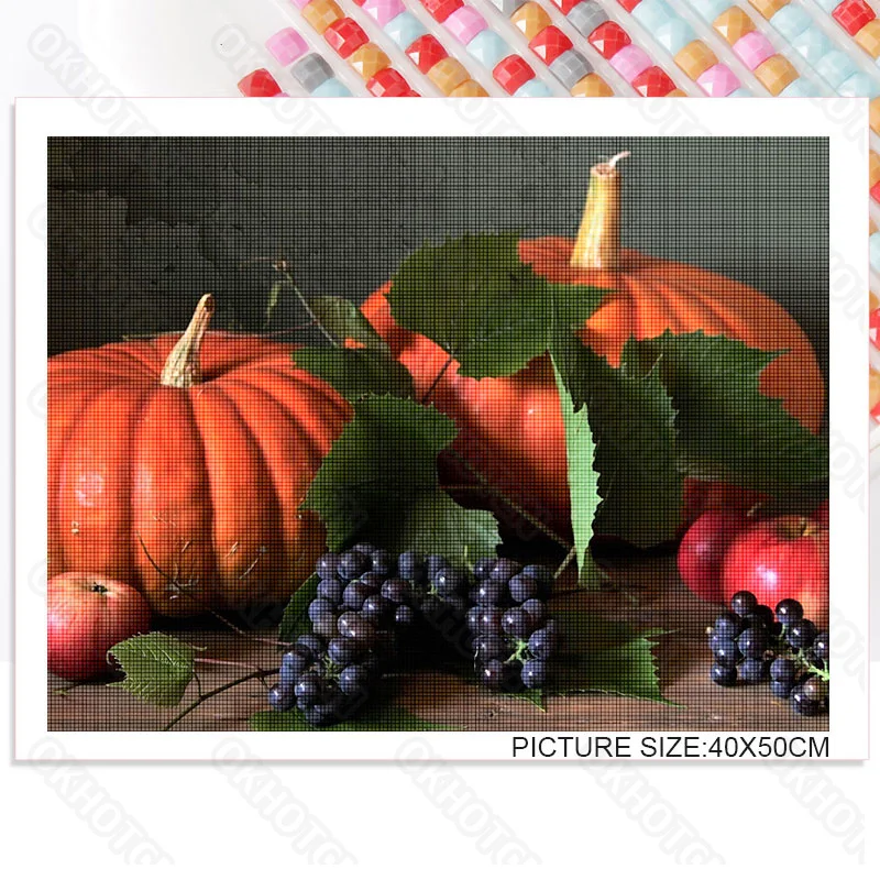 

Diy Diamond Painting Modern Still Life Pattern Food Painting Living Room Wall Bedroom Hanging Painting Decorative Mural