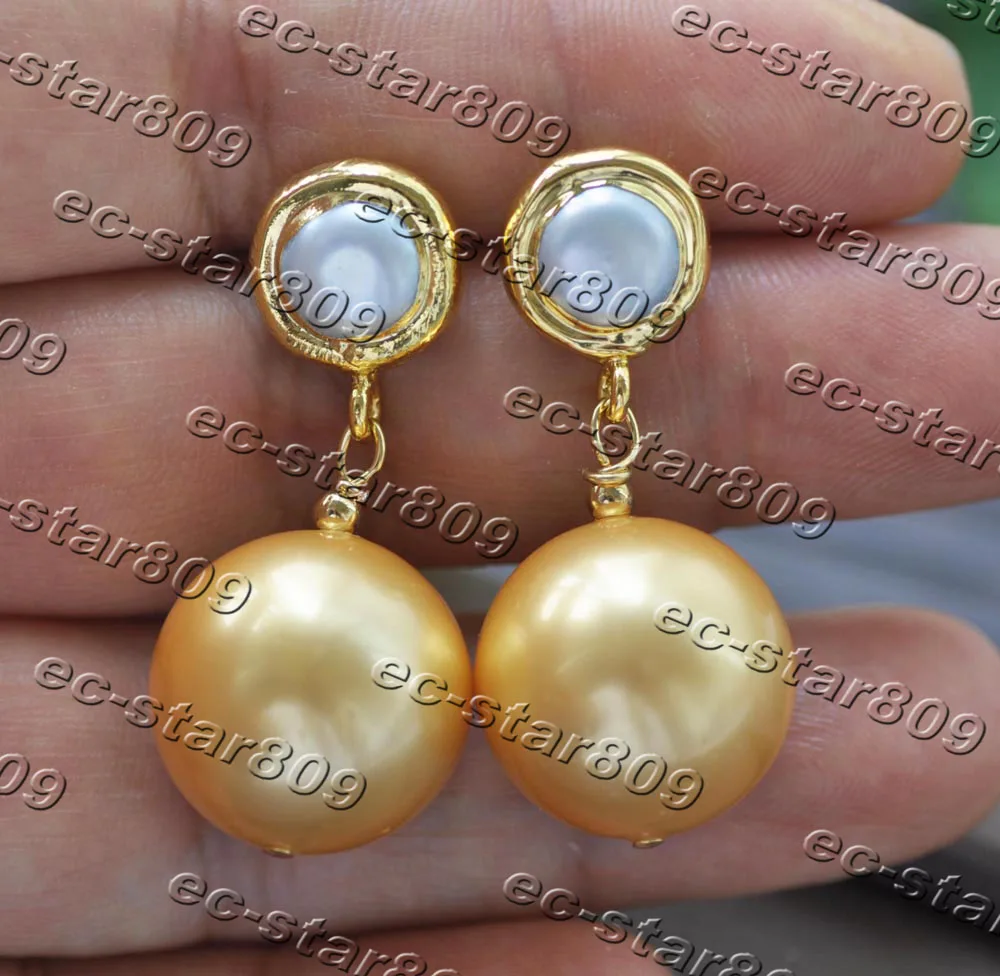 

Z11351 18 мм Золотые круглые жемчужные покрытые золотом искусственные ювелирные изделия