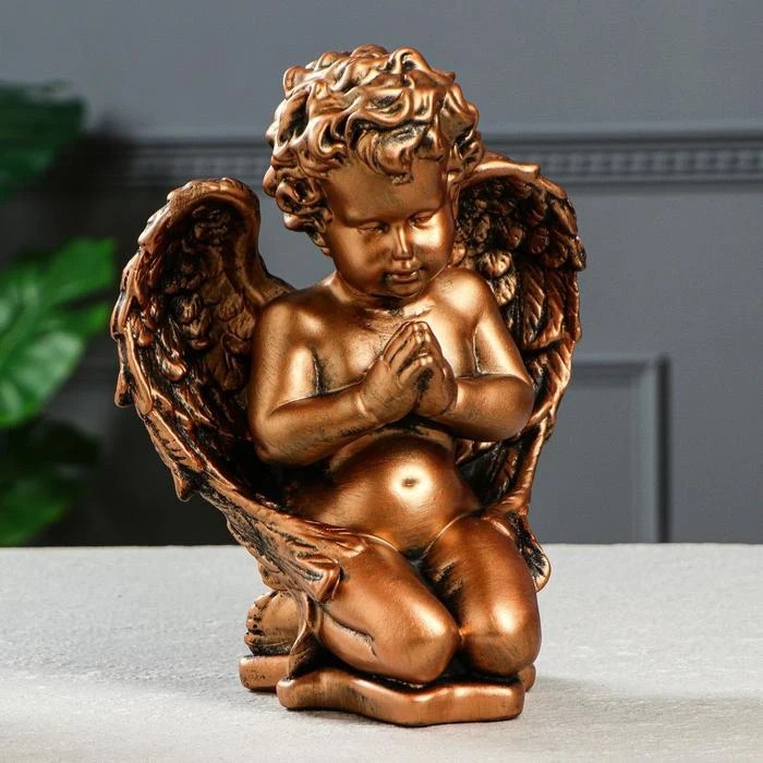Статуэтка &quotАнгел молящийся&quot бронза 25 см|Статуэтки и миниатюры| |