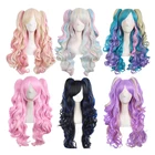 Длинные вьющиеся хвосты для косплея, 12 цветов