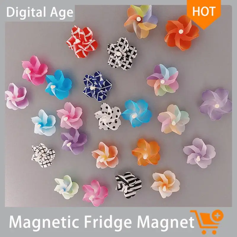 

Fridge Magnets Windmill Refrigerator Sticker Cute Magnetic Sticker Personality Creative Refrigerator Flower Shape Decoration