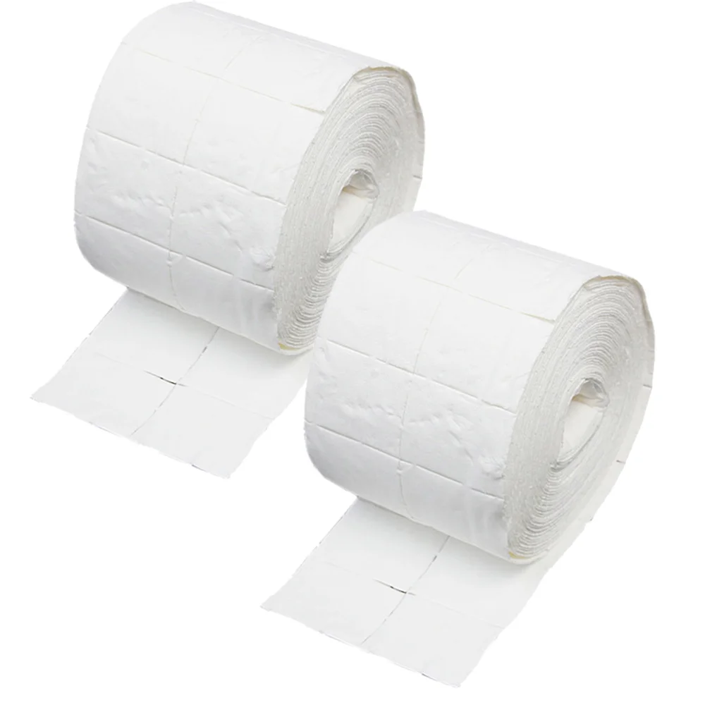

500pcs One Roll Disposable Nail Pads Non-woven Torn Off Nail Polish Removers Manicure Supplies (White)